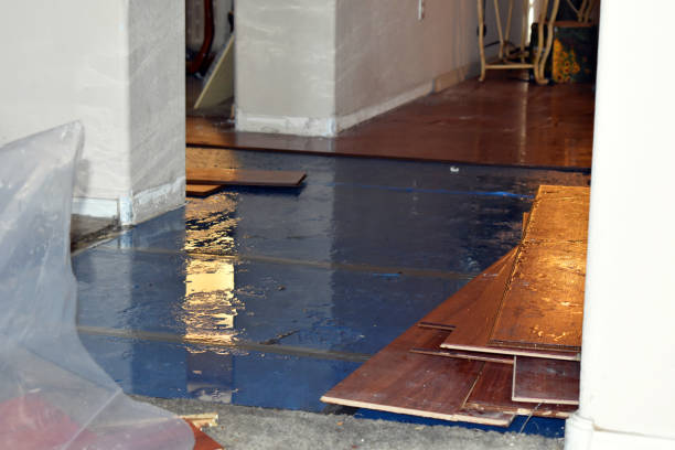 Professional Sewage Cleanup technician working in Upton, WY